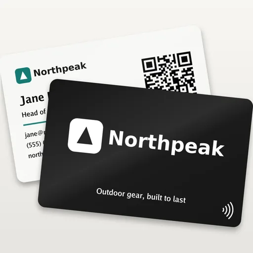 Custom NFC Business Card with Logo - Tap to Share
