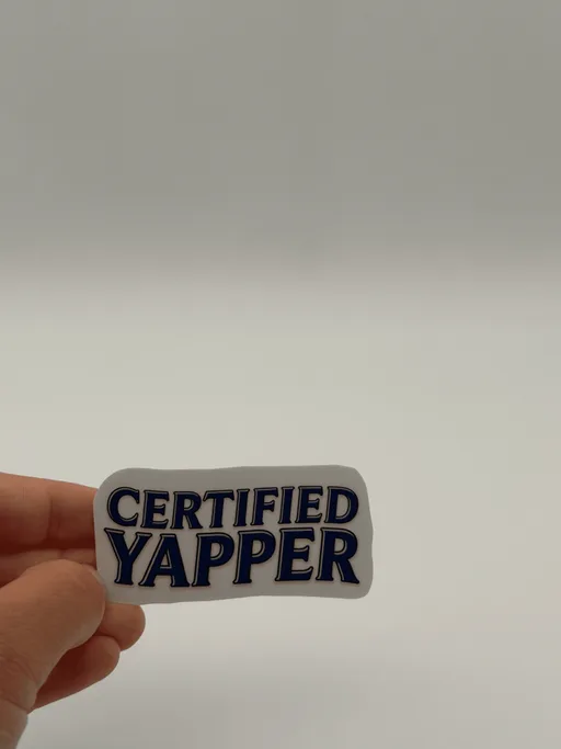 Certified Yapper Text Sticker