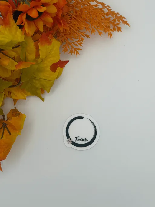 Focus Zen Circle Vinyl Sticker