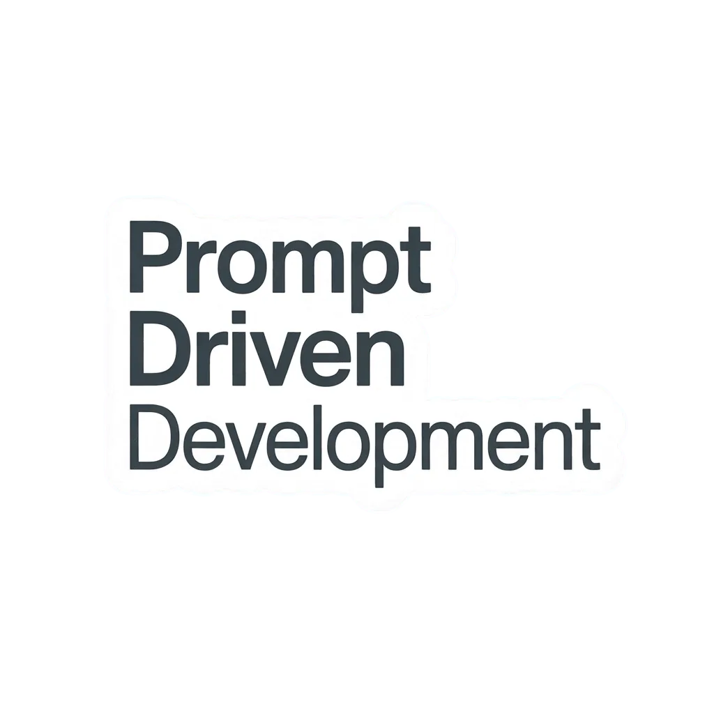 Prompt Driven Development Text Sticker