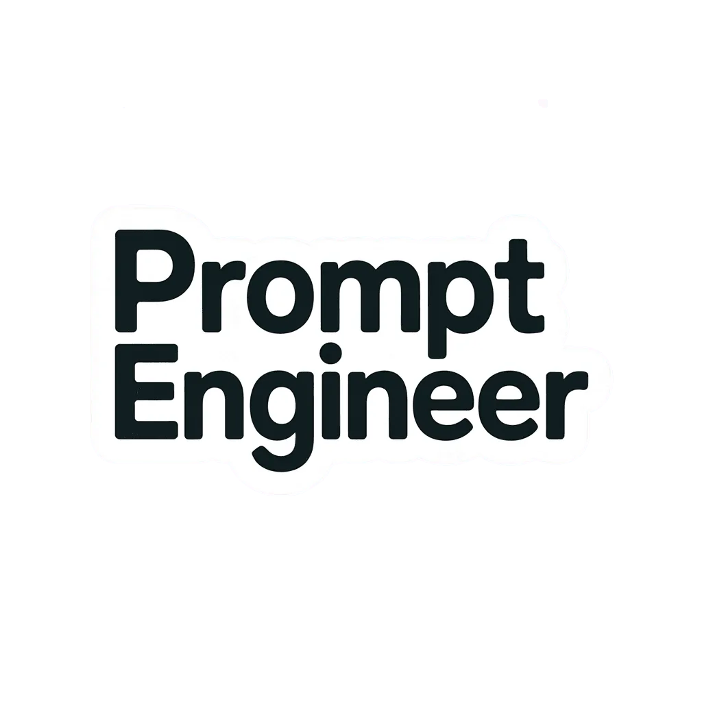 Bold Prompt Engineer Vinyl Sticker