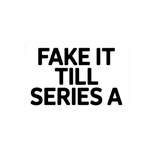 Motivational Startup Quote Vinyl Sticker