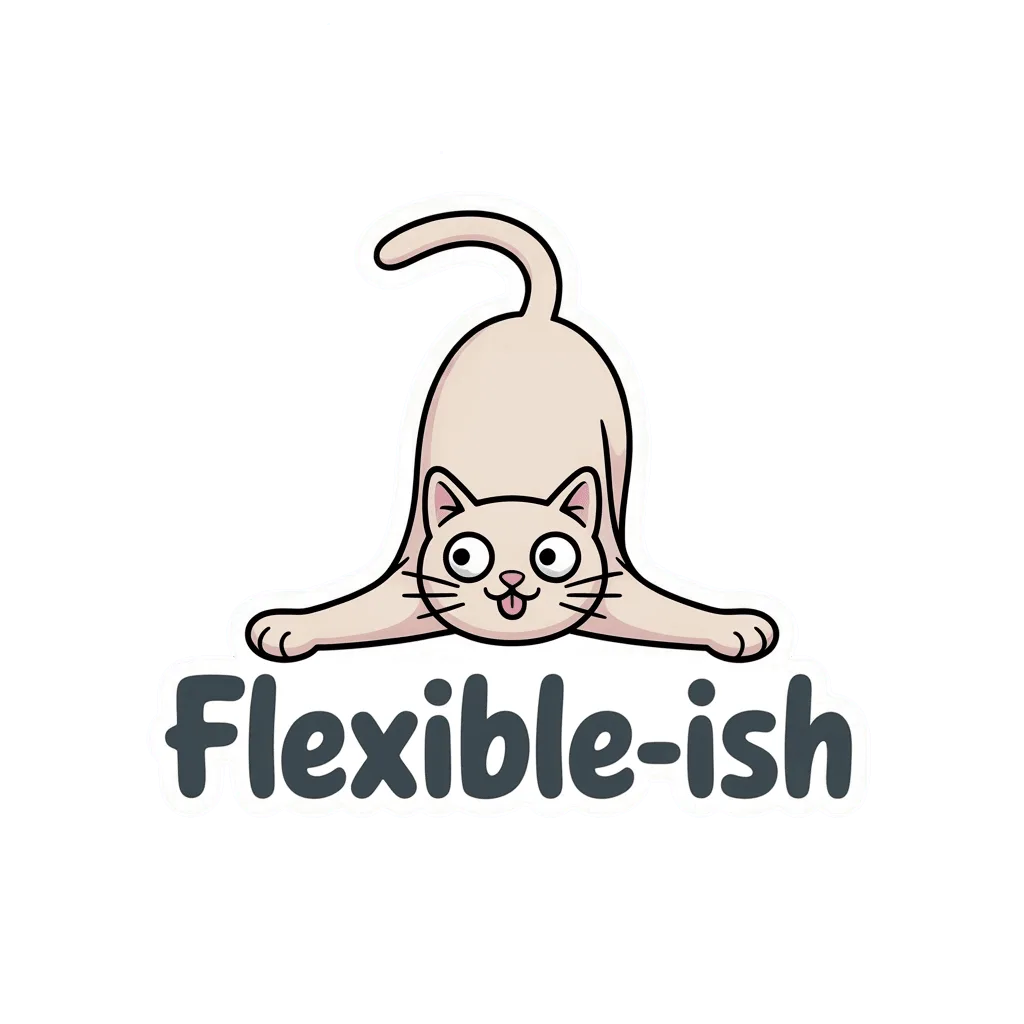 Funny Flexible Cat Vinyl Sticker