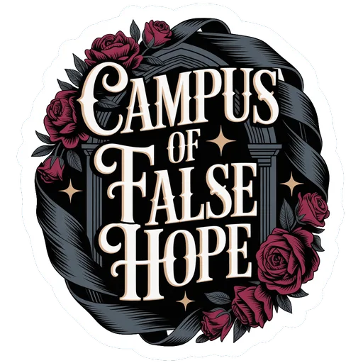 Campus of False Hope Gothic Academia Sticker