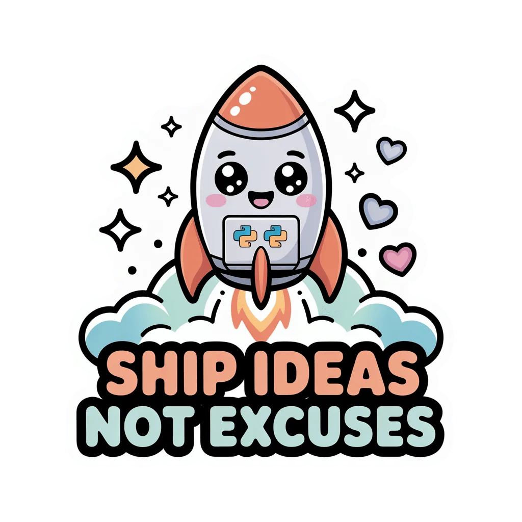 Cute Rocket Ship Ideas Not Excuses Motivational Vinyl Sticker