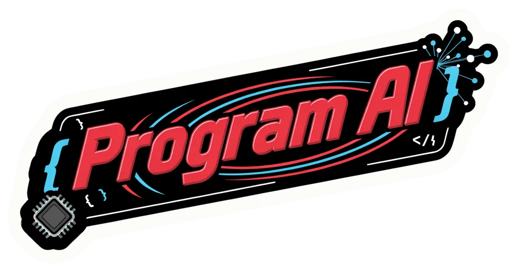 Program AI Coding Banner Vinyl Sticker