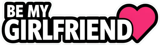 Will You Be My Girlfriend Sticker Car Decal for Rear Window