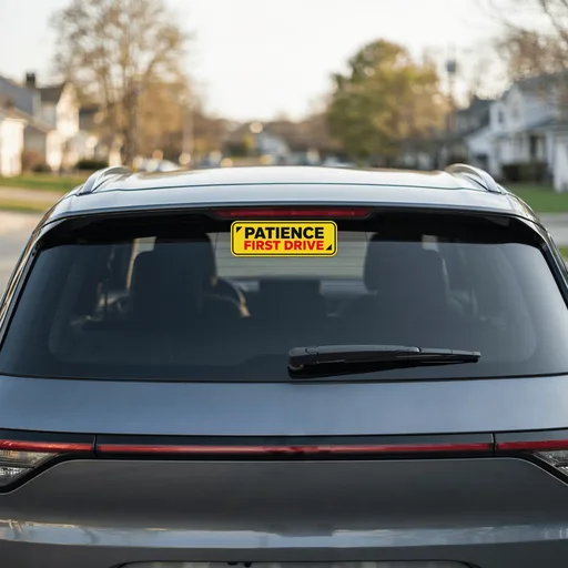 Patience First Drive Car Decal Vinyl Sticker