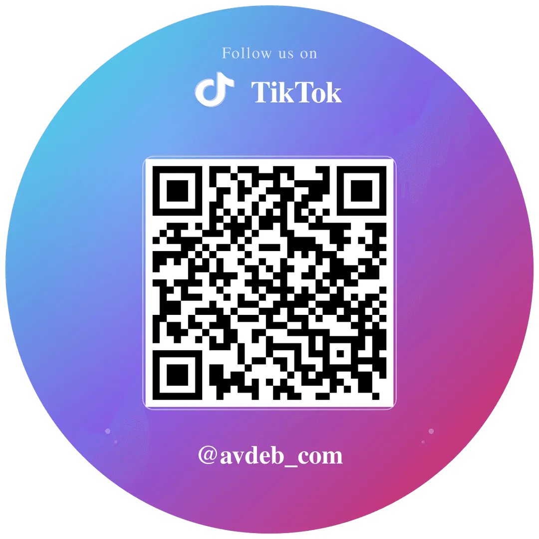 Custom TikTok QR Code Sticker Vinyl