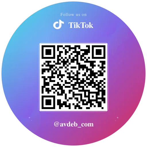 Custom TikTok QR Code Sticker Vinyl