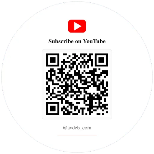 YouTube Subscribe QR Code Sticker, Custom Vinyl